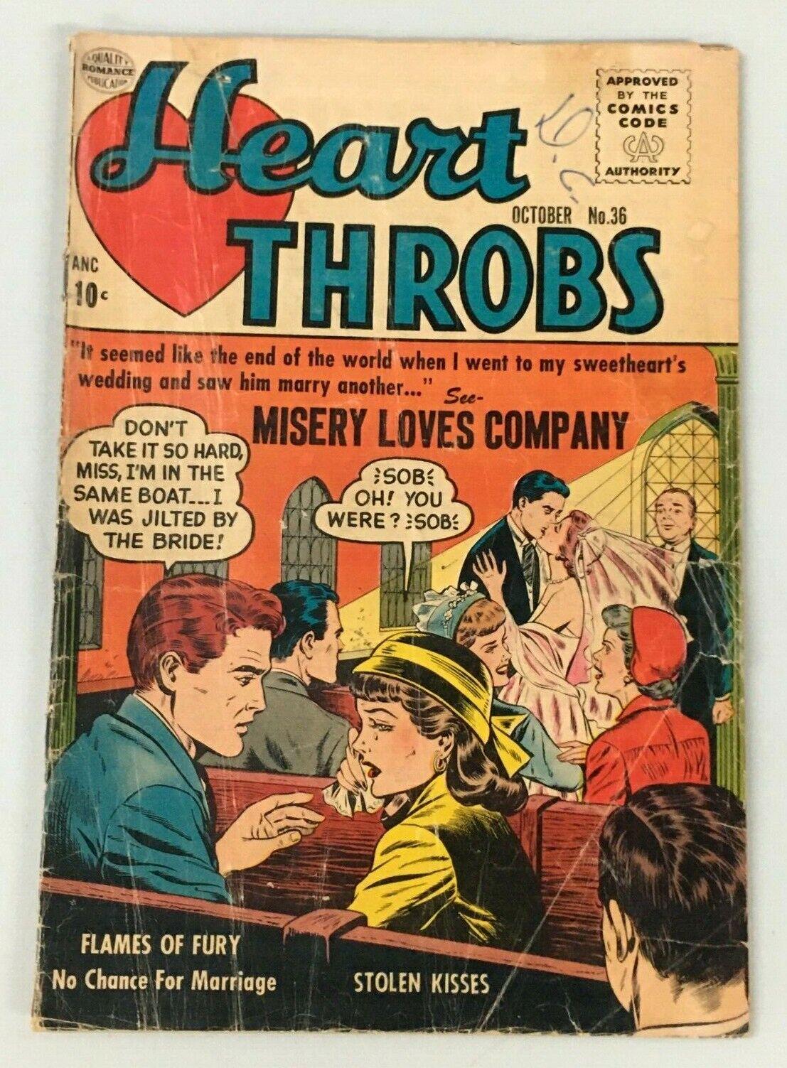 Heart Throbs #36 (1955) Comic Books Heart Throbs