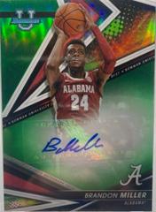 Brandon Miller [Green] #BOA-BM Basketball Cards 2022 Bowman University Best of Autographs Prices