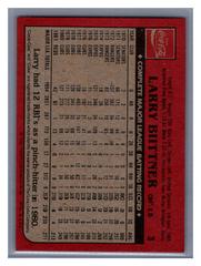 Back | Larry Biittner Baseball Cards 1982 Coca Cola