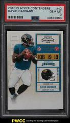 David Garrard #43 Football Cards 2010 Playoff Contenders Prices