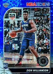Zion Williamson [Blue Pulsar] #258 Basketball Cards 2019 Panini Hoops Premium Stock Prices