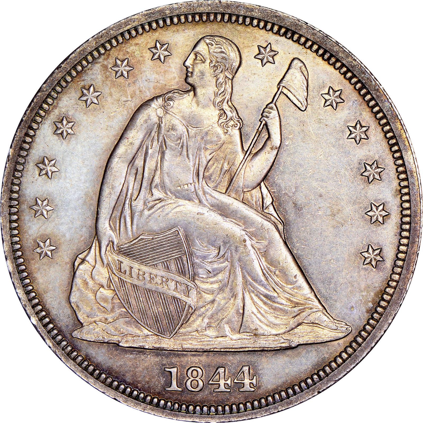 1844 [PROOF] Coins Seated Liberty Dollar