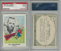 Jim Sanderson Football Cards 1961 NU Card Prices