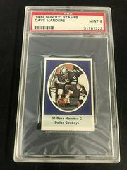 Dave Manders Football Cards 1972 Sunoco Stamps Prices