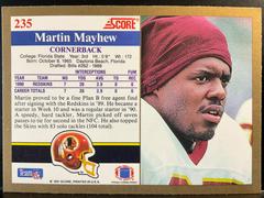 Back | Martin Mayhew Football Cards 1991 Score