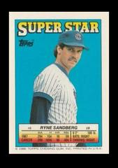 Ryne Sandberg #6 Baseball Cards 1988 Topps Stickercard Prices