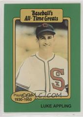 Luke Appling Baseball Cards 1987 Hygrade All Time Greats Prices