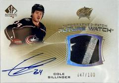 Cole Sillinger Hockey Cards 2021 SP Authentic Future Watch Auto Patch Prices