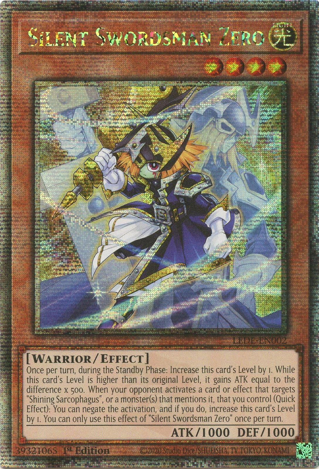 Silent Swordsman Zero [Quarter Century Secret Rare] LEDE-EN002 YuGiOh Legacy of Destruction