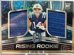 Alec Pierce [Neon Blue] Football Cards 2022 Panini Spectra Rising Rookie Materials Prices