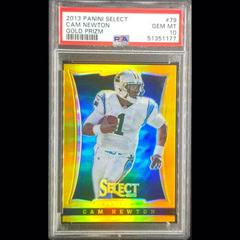 Cam Newton [Gold Prizm] Football Cards 2013 Panini Select Prices