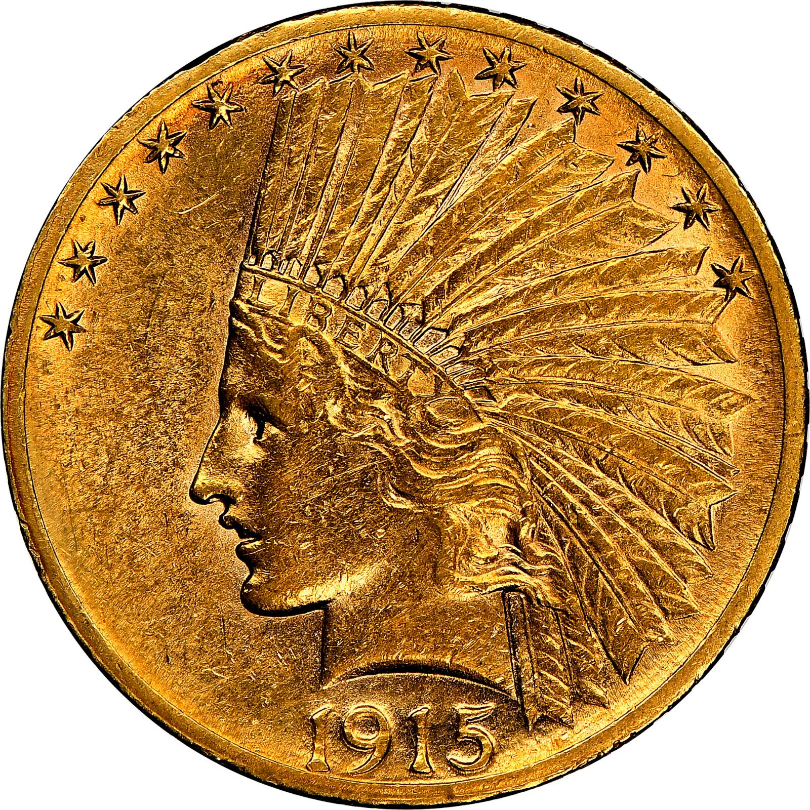 1915 S Coins Indian Head Gold Eagle