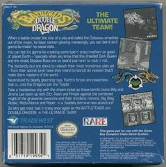 Battletoads & Double Dragon - Back | Battletoads & Double Dragon GameBoy