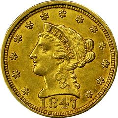 1847 O Coins Liberty Head Quarter Eagle Prices