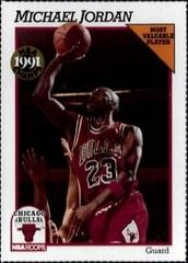 Michael Jordan [Perforated] Basketball Cards 1991 Hoops Team Night Sheets Prices