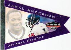 Jamal Anderson [Purple] Football Cards 1998 Playoff Contenders Pennants Prices