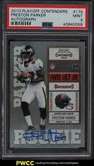 Preston Parker [Autograph] Football Cards 2010 Playoff Contenders Prices