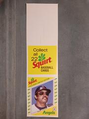 Reggie Jackson [White Top, Complete Panel] #5 Baseball Cards 1982 Squirt Panel Prices
