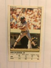 Ivan Calderon Baseball Cards 1991 Panini Stickers Prices