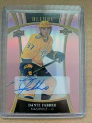 Dante Fabbro [Pink Diamond Autograph] Hockey Cards 2019 Upper Deck Allure Prices