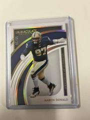 Aaron Donald [Gold] #28 Football Cards 2022 Panini Immaculate Collegiate Prices