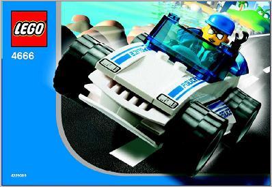 Speedy Police Car #4666 LEGO 4 Juniors