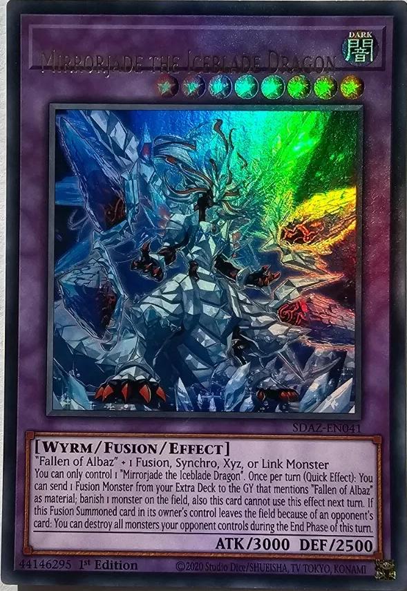 Mirrorjade The Iceblade Dragon [Misprint] SDAZ-EN041 YuGiOh Structure Deck: Albaz Strike