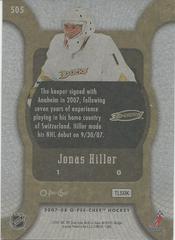 Back | Jonas Hiller Hockey Cards 2007 O-Pee-Chee