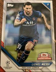 Lionel Messi Soccer Cards 2022 Topps UEFA Champions League International Trading Card Day Prices