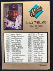 Billy Williams [Checklist] #263 Baseball Cards 1992 Studio Prices