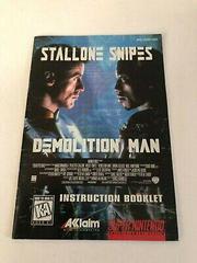 Demolition Man - Manual | Demolition Man Super Nintendo
