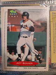 Front  | Jeff Bonner Baseball Cards 1991 Classic Best