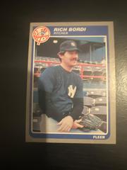 Rich Bordi Baseball Cards 1985 Fleer Update Prices