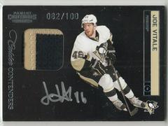 Joe Vitale [Autograph] Hockey Cards 2011 Panini Contenders Prices