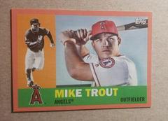 Mike Trout [Bat Behind Head Peach] Baseball Cards 2017 Topps Archives Prices