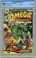 Omega the Unknown [30 Cent ] #2 (1976) Comic Books Omega the Unknown Prices