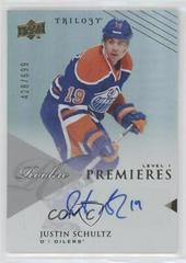 Justin Schultz [Autograph] #110 Hockey Cards 2013 Upper Deck Trilogy Prices
