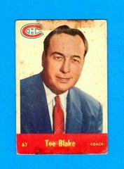 Toe Blake #67 Hockey Cards 1955 Parkhurst Quaker Oats Prices