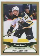 Patrice Bergeron [Gold] Hockey Cards 2021 Parkhurst Prices