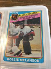Rollie Melanson [Save Percentage Leaders] Hockey Cards 1984 O-Pee-Chee Prices