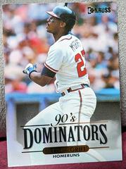 Fred McGriff [90's Dominators] #3 Baseball Cards 1993 Leaf Prices