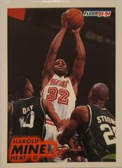 Harold Miner Basketball Cards 1993 Fleer Prices