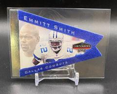 Emmitt Smith [Blue] #23 Football Cards 1998 Playoff Contenders Pennants Prices