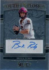 Brock Purdy Football Cards 2022 Panini Select Draft Picks Youth Explosion Signatures Prices