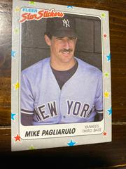 Mike Pagliarulo #49 Baseball Cards 1988 Fleer Star Stickers Prices