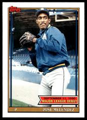 Jose Melendez #106 Baseball Cards 1991 Topps '90 M.L. Debut Prices