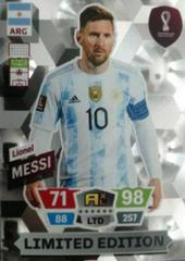 Lionel Messi Soccer Cards 2022 Panini Adrenalyn XL FIFA World Cup Qatar Limited Edition Prices