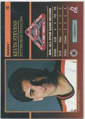 Back | Kevin Stevens Hockey Cards 1993 Pinnacle All Stars