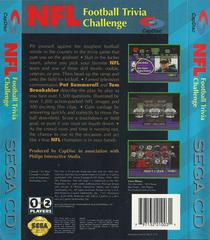 NFL Football Trivia Challenge - Back | NFL Football Trivia Challenge Sega CD