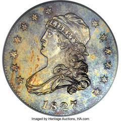 1827/3 [ORIGINAL B-1] Coins Capped Bust Quarter Prices